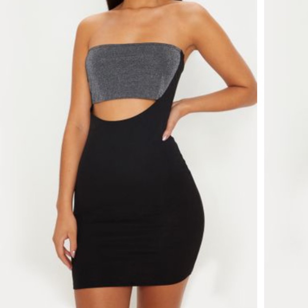 Black mini dress